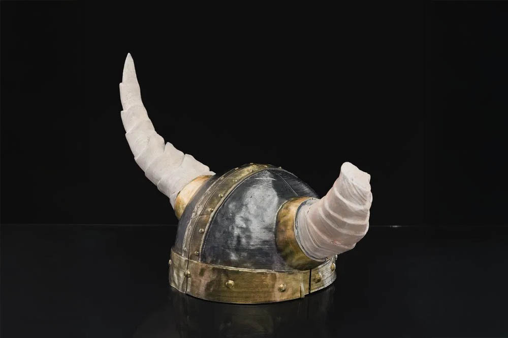 3D Printed Norse Horned Helmet