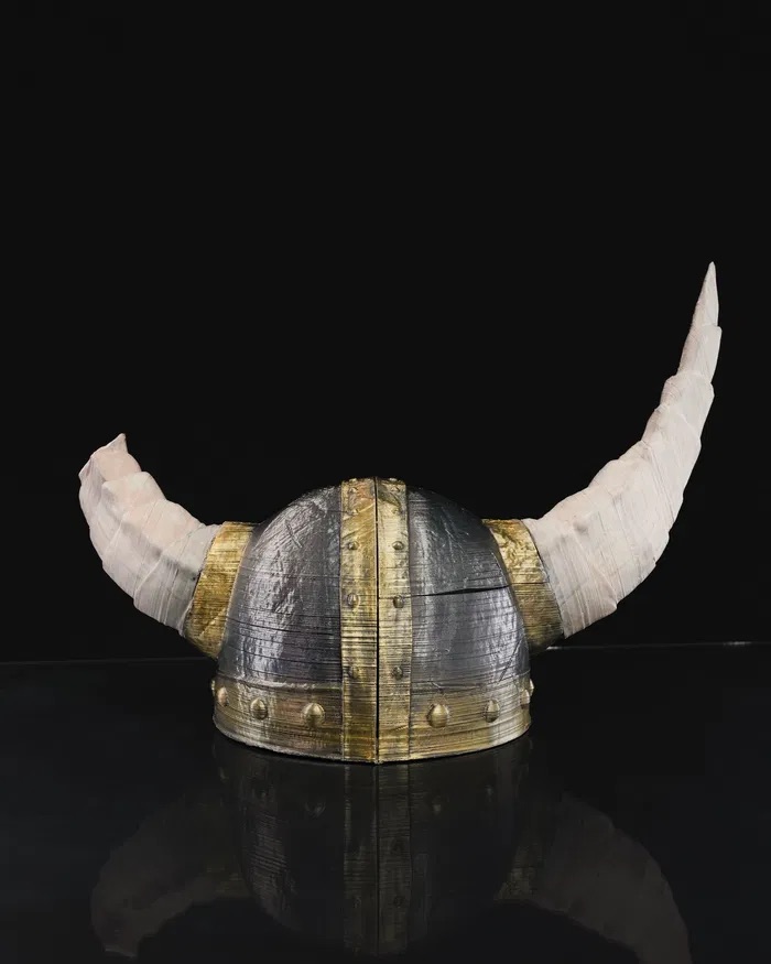 3D Printed Norse Horned Helmet