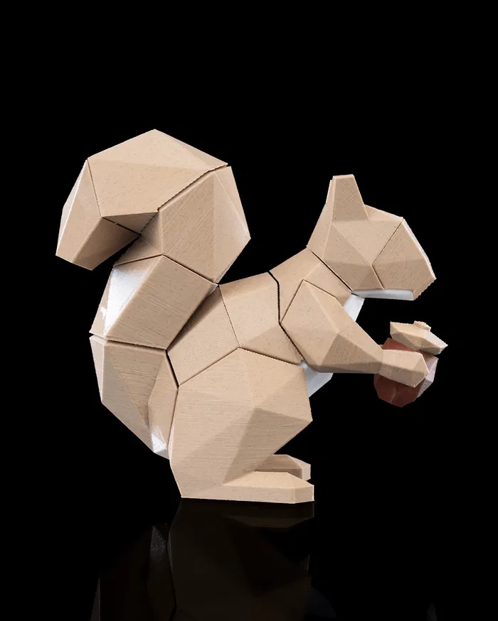 3D Print Low Poly Squirrel STL for download