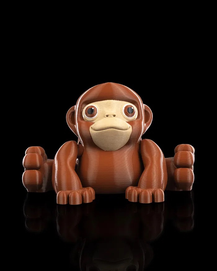 3D Print Stretching Monkey STL for download