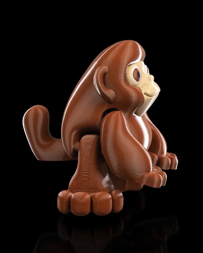 3D Print Stretching Monkey STL for download