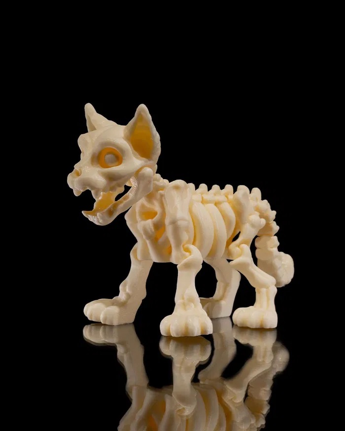 3D Print Skeleton Cat STL for download