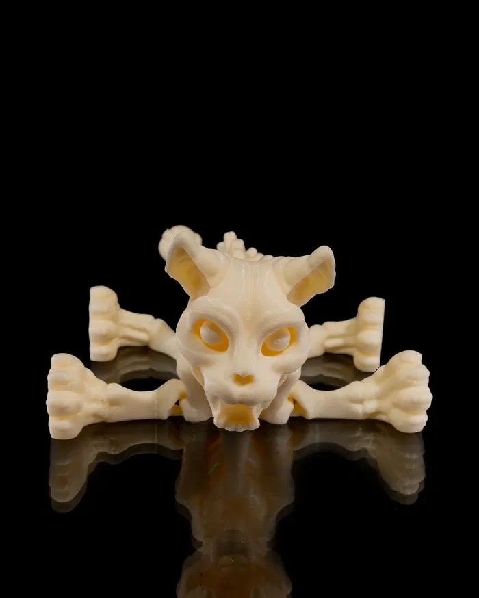 3D Print Skeleton Cat STL for download