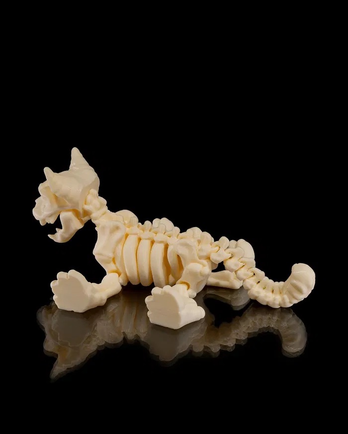 3D Print Skeleton Cat STL for download