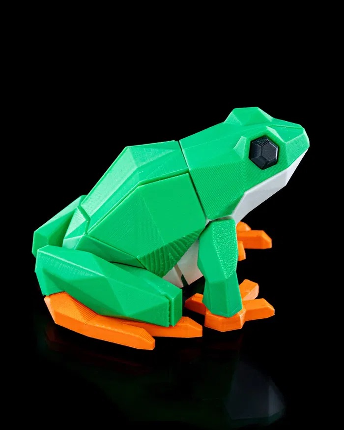 3D Printed Low Poly Frog