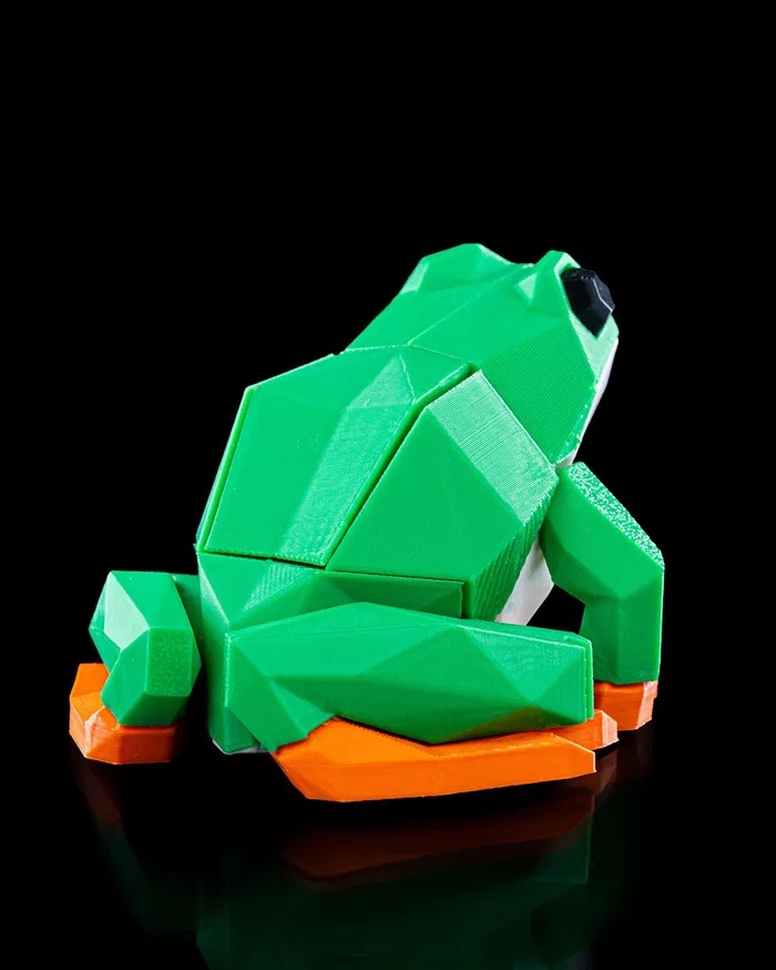 3D Printed Low Poly Frog