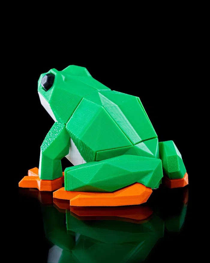 3D Printed Low Poly Frog