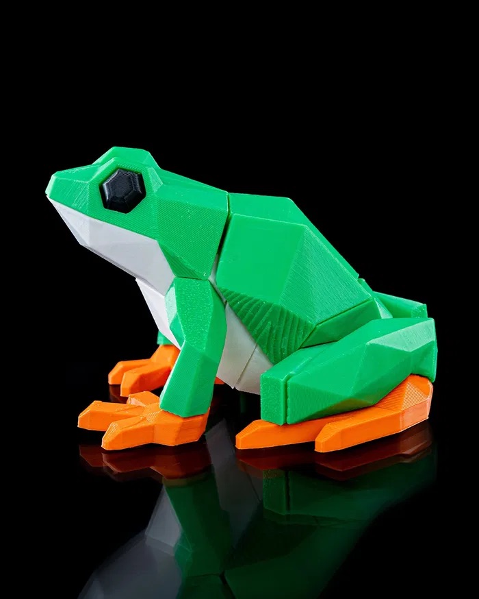 3D Printed Low Poly Frog