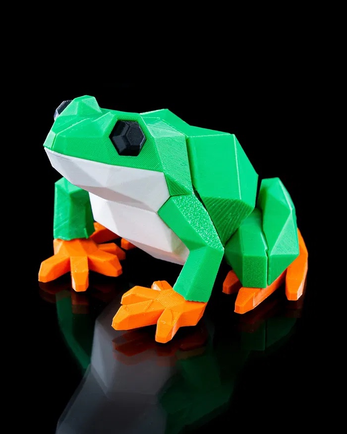 3D Printed Low Poly Frog