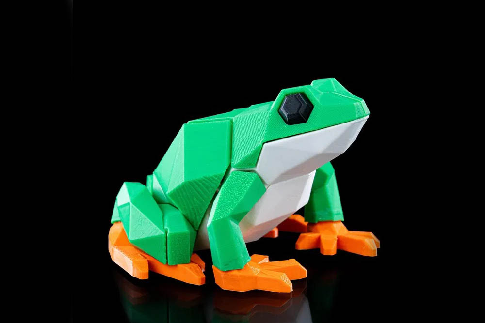 3D Printed Low Poly Frog