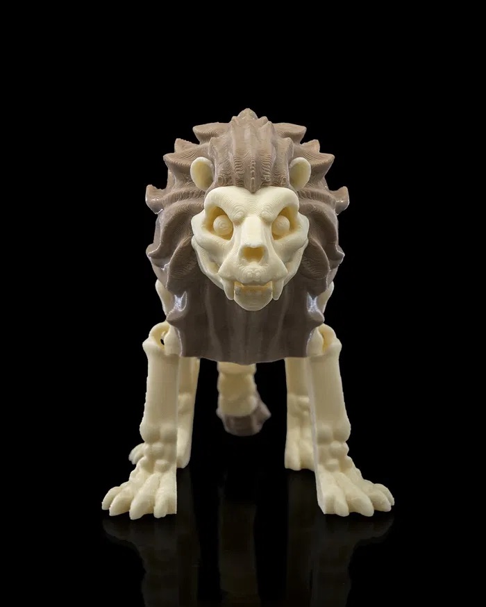 3D Print Skeleton Lion STL for download