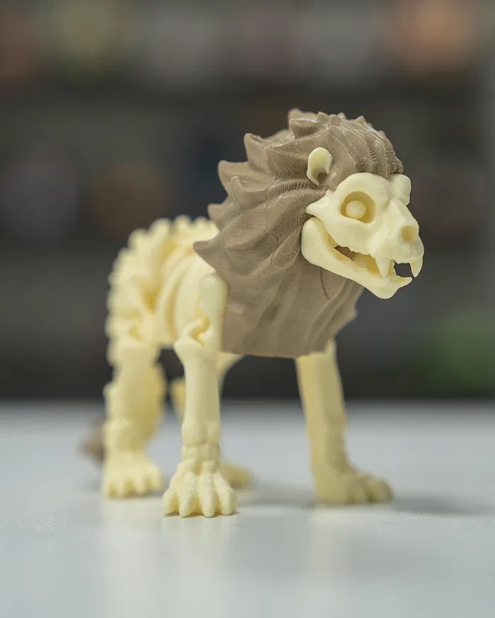 3D Print Skeleton Lion STL for Download