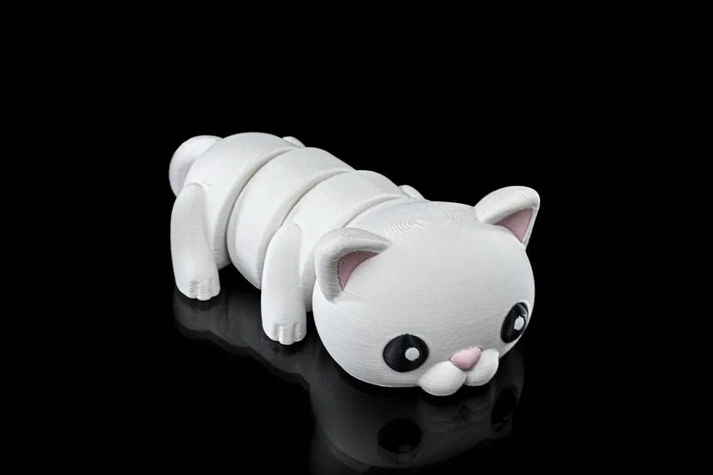 3D Print Cute Flexi Cat STL for Download