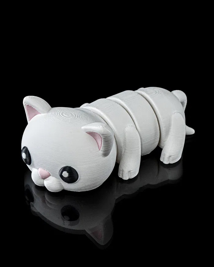 3D Print Cute Flexi Cat STL for download