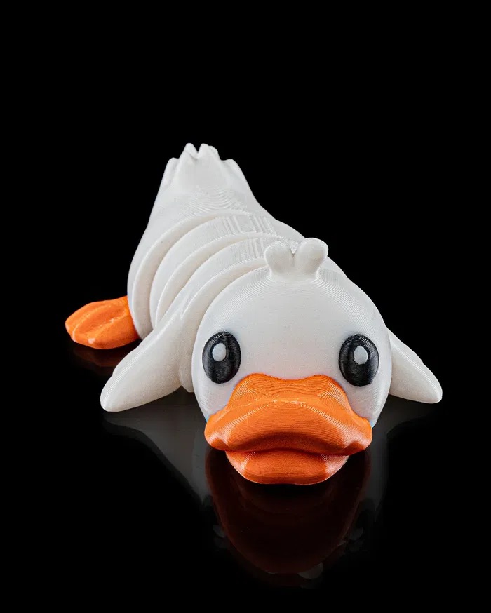 3D Print Cute Flexi Duck STL for download