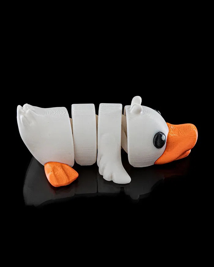 3D Print Cute Flexi Duck STL for download