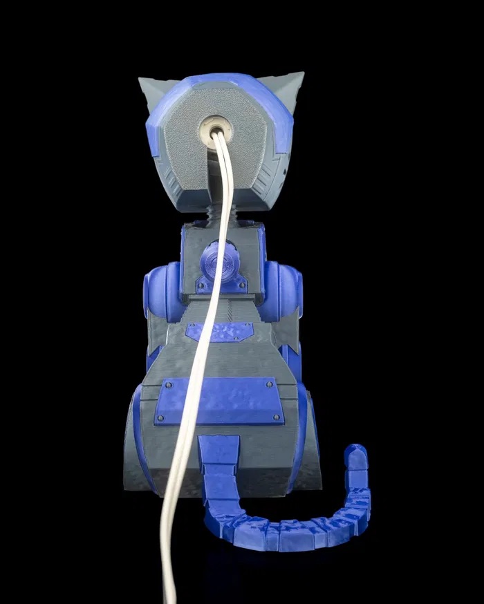 3D Print Mecha Cat - Table Lamp STL for Download