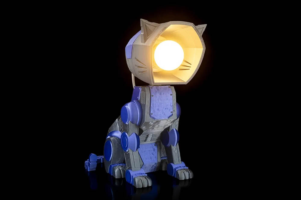 3D Print Mecha Cat - Table Lamp STL for Download