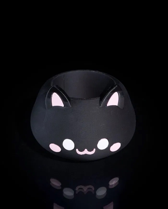 3D Print Cute Cat Planter STL for download