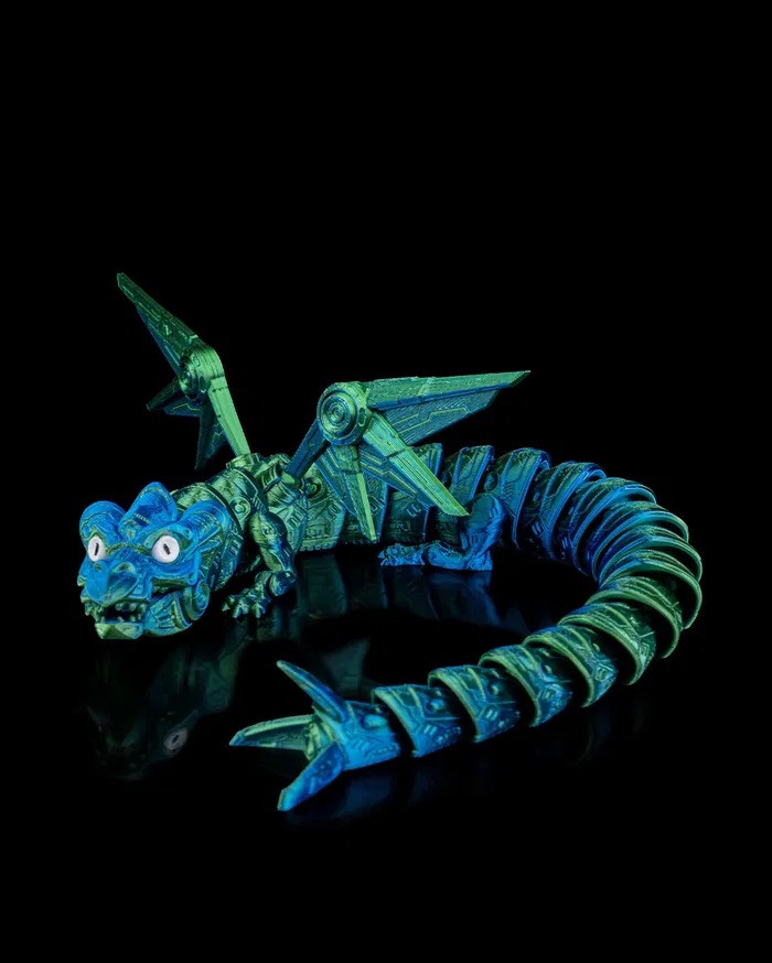 3D Printed Iron Sentinel Dragon with Wings STL for download