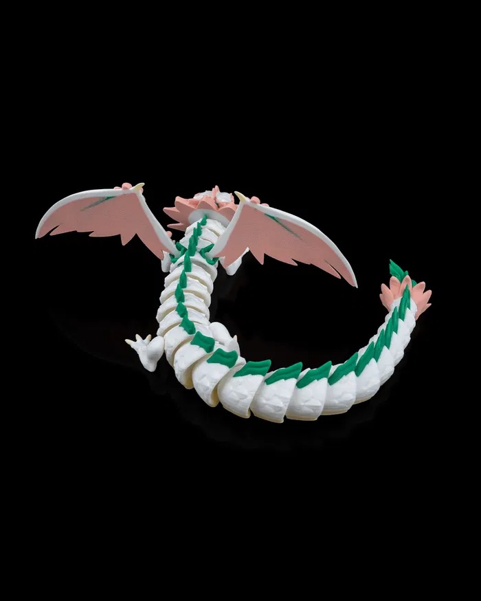 3D Printed Dragon with Wings STL for Download