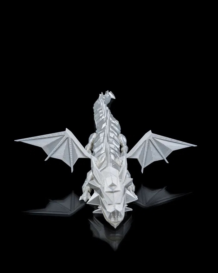 3D Printed Dragon with Wings STL for FREE Download