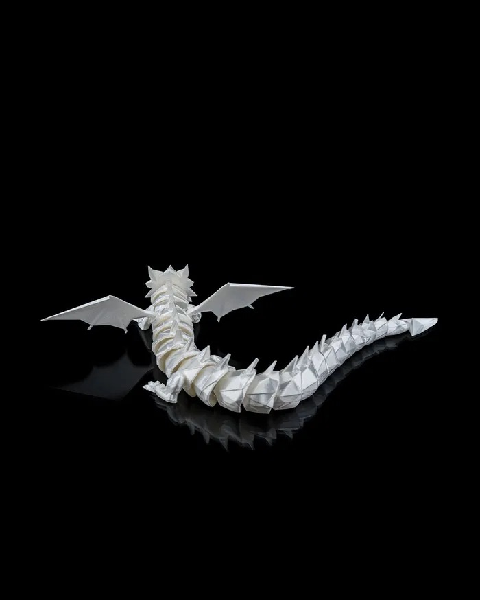 3D Printed Lord of the Folds Dragon STL for Download