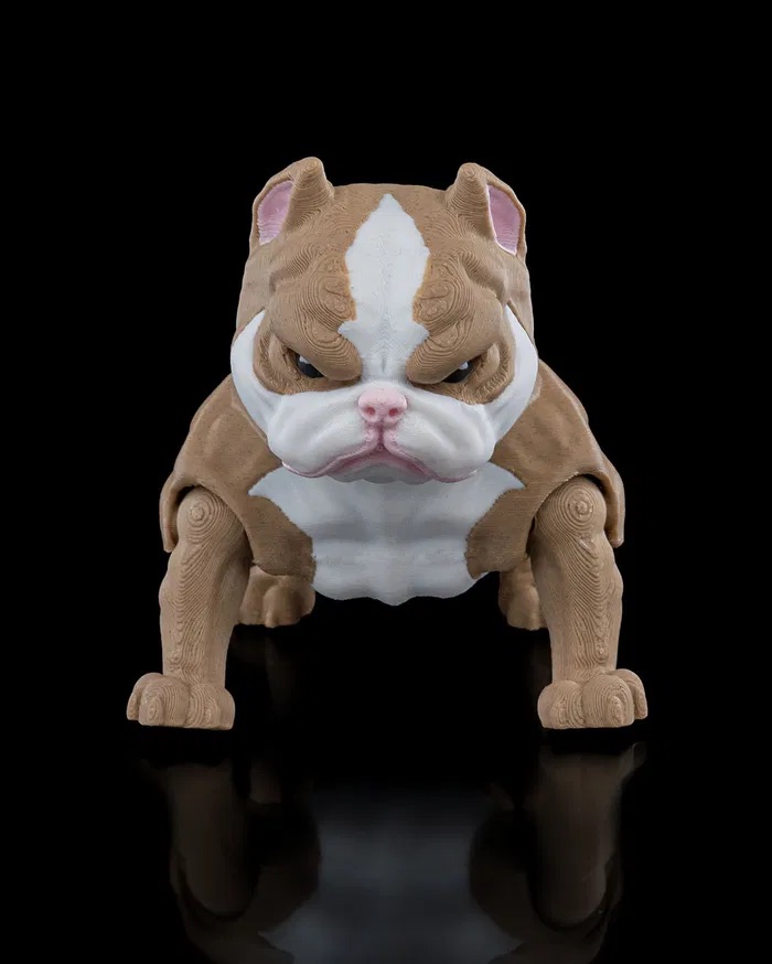 3D Printed American Bulldog