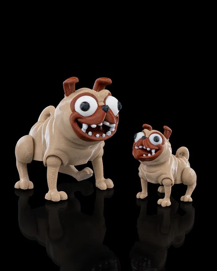 3D Print Pug Dog STL for Download