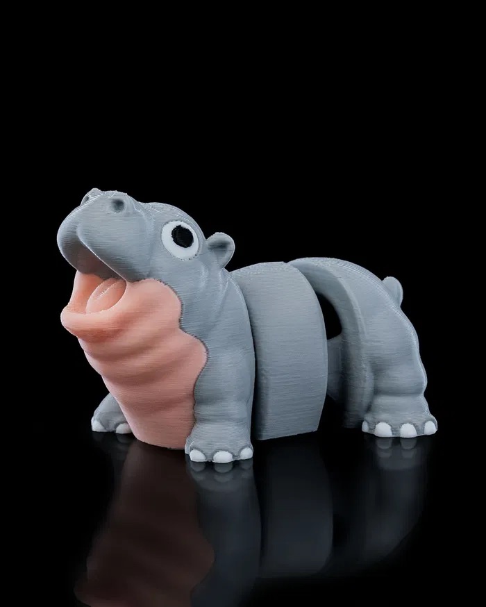 3D Print Baby Hippo STL for download