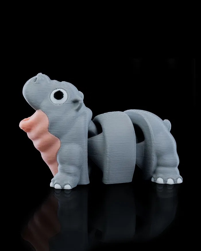 3D Printed Baby Hippo STL for Download