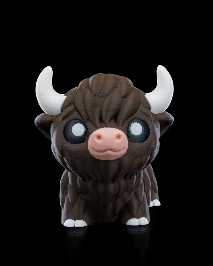 3D Printed Highland Cow STL for Download