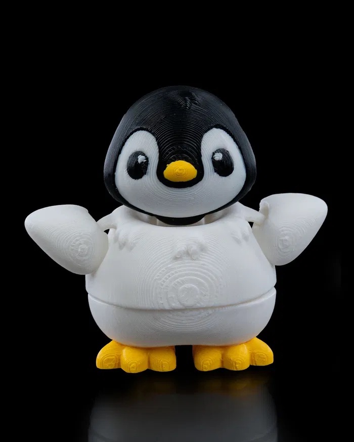 3D Printed Dancing Penguin STL for Download