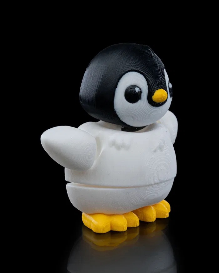 3D Print Dancing Penguin STL for download