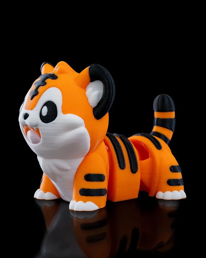 3D Printed Playful Tiger STL for Download