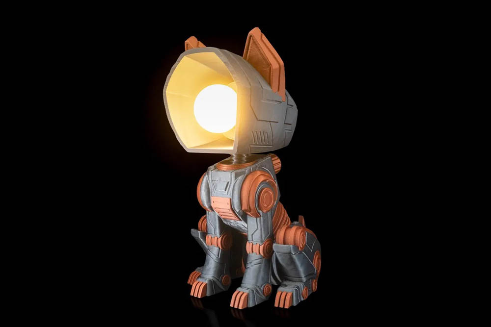 3D Print Mecha Dog - Table Lamp