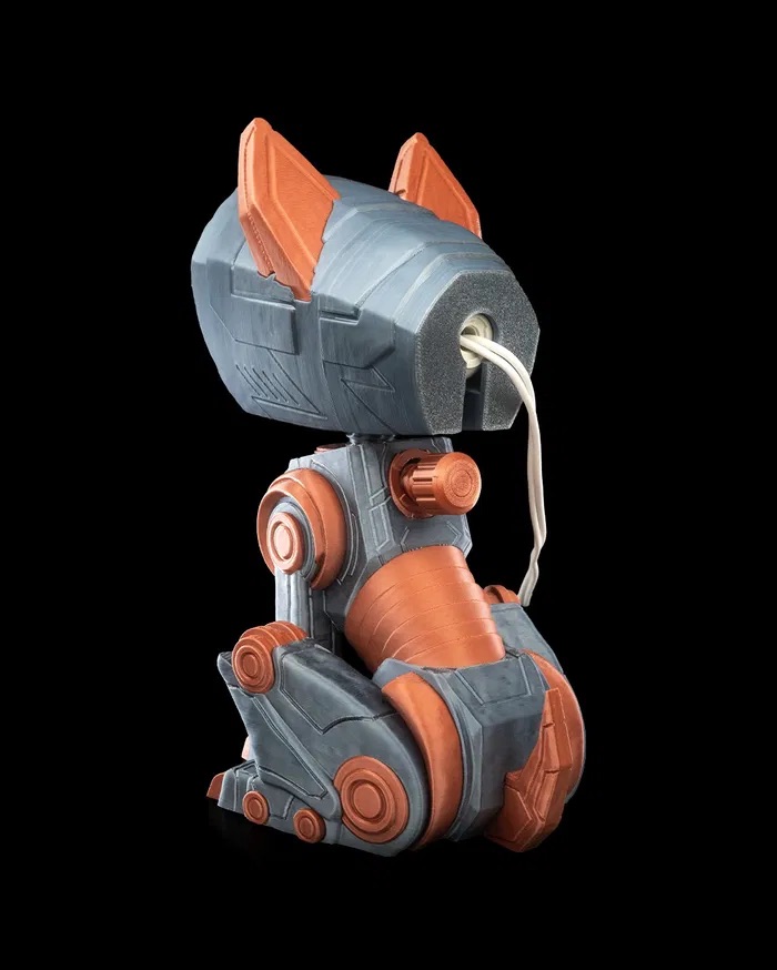 3D Print Mecha Dog - Table Lamp STL for Download