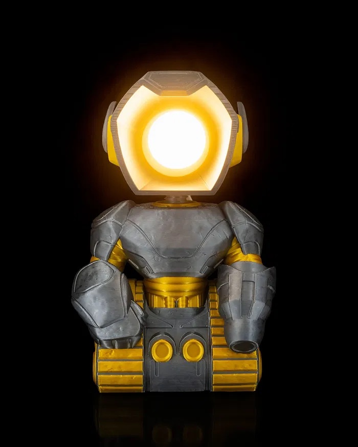 3D Print Mecha Robot - Table Lamp STL for Download