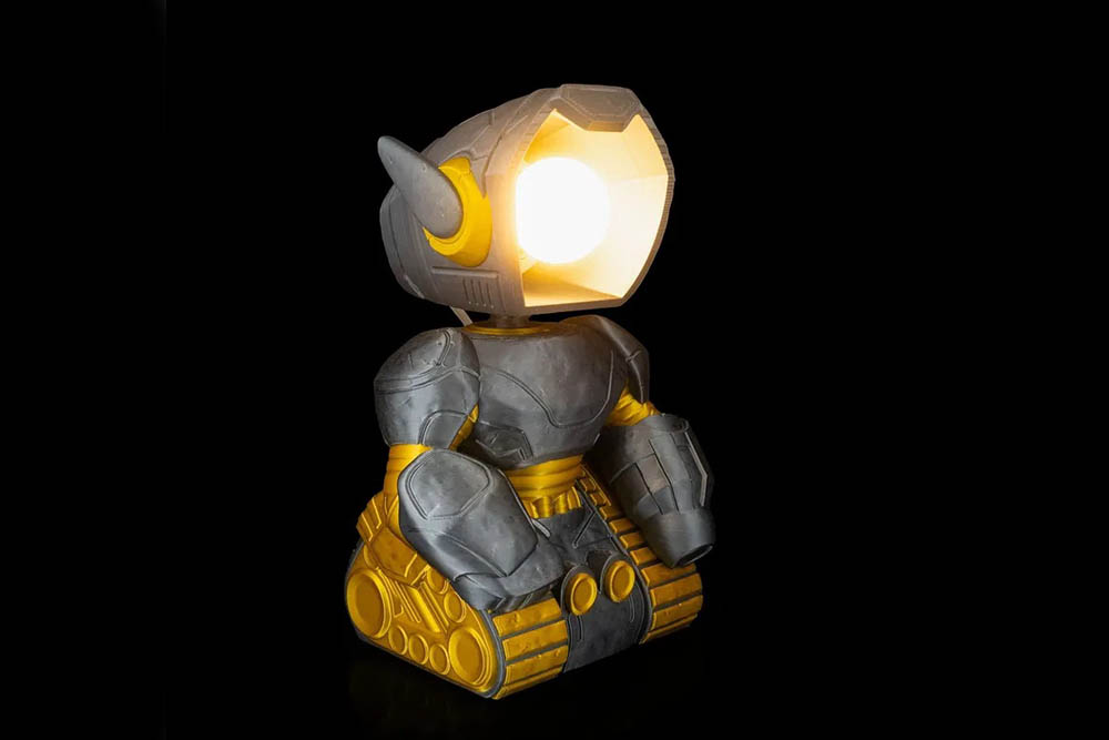 3D Print Mecha Robot - Table Lamp STL for Download