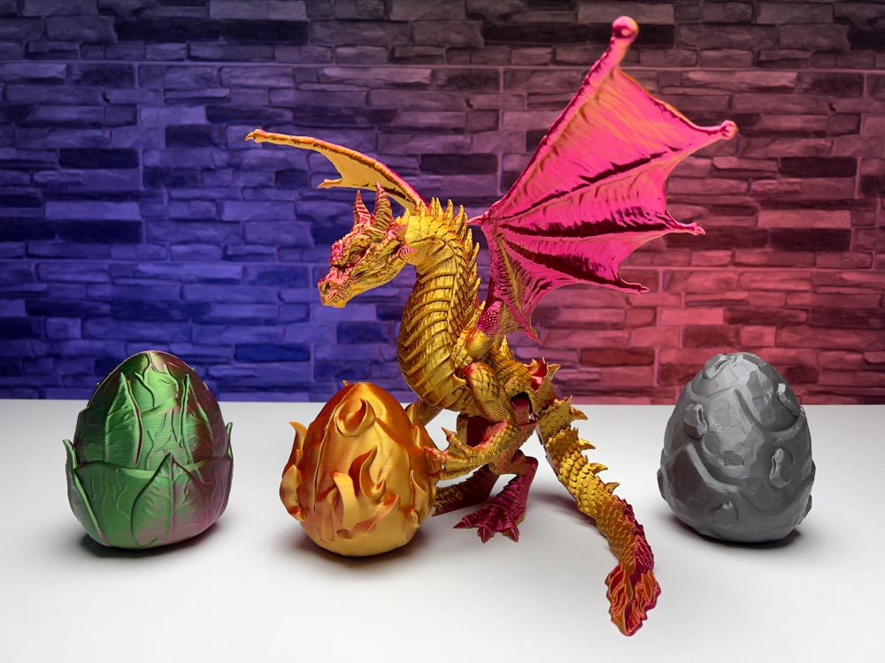 3D Printed Dragon Eggs